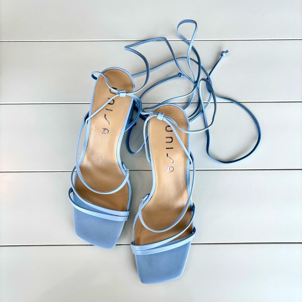 Unisa Baby Blue Strappy Sandals